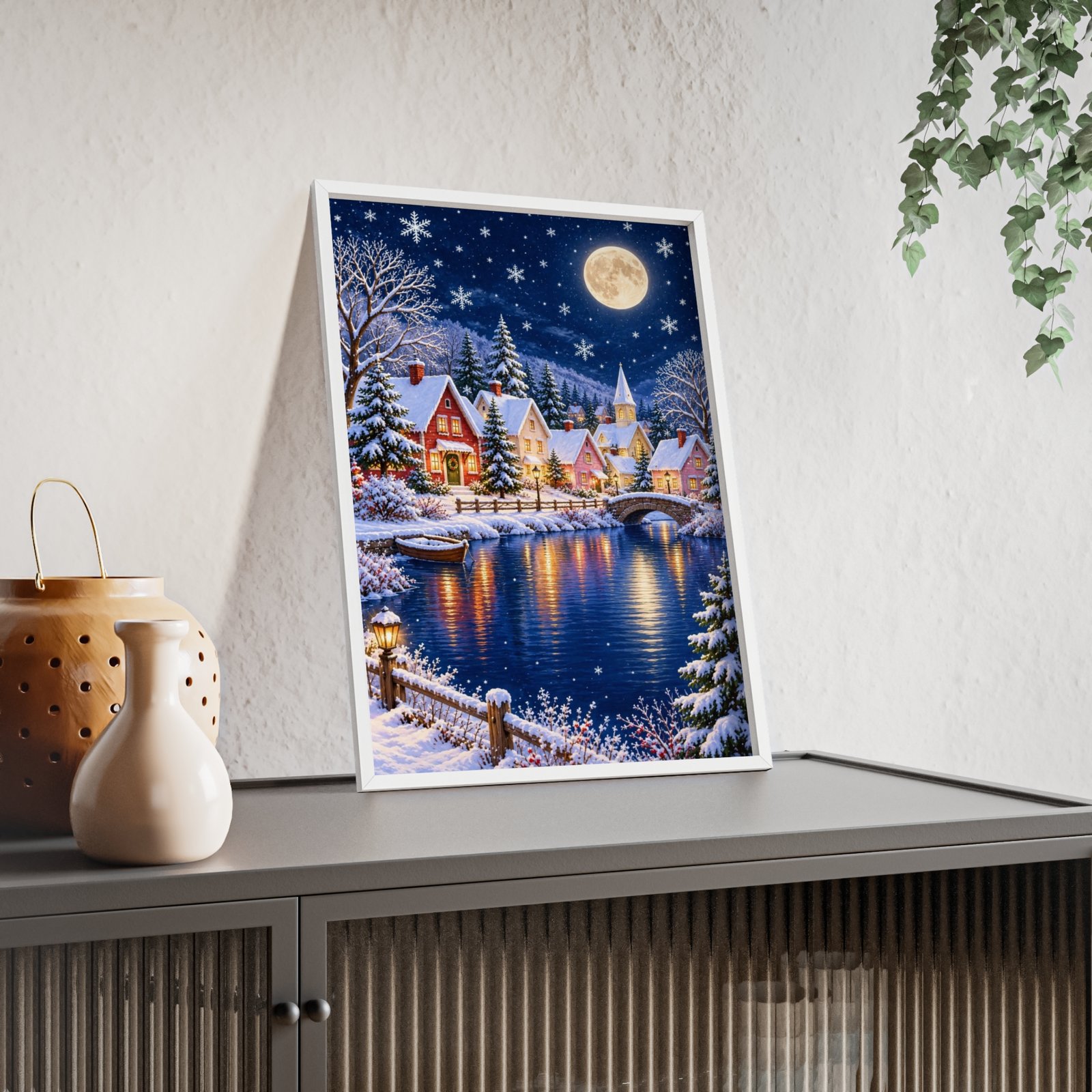 Winter Wonderland Village Framed Poster - Image 91