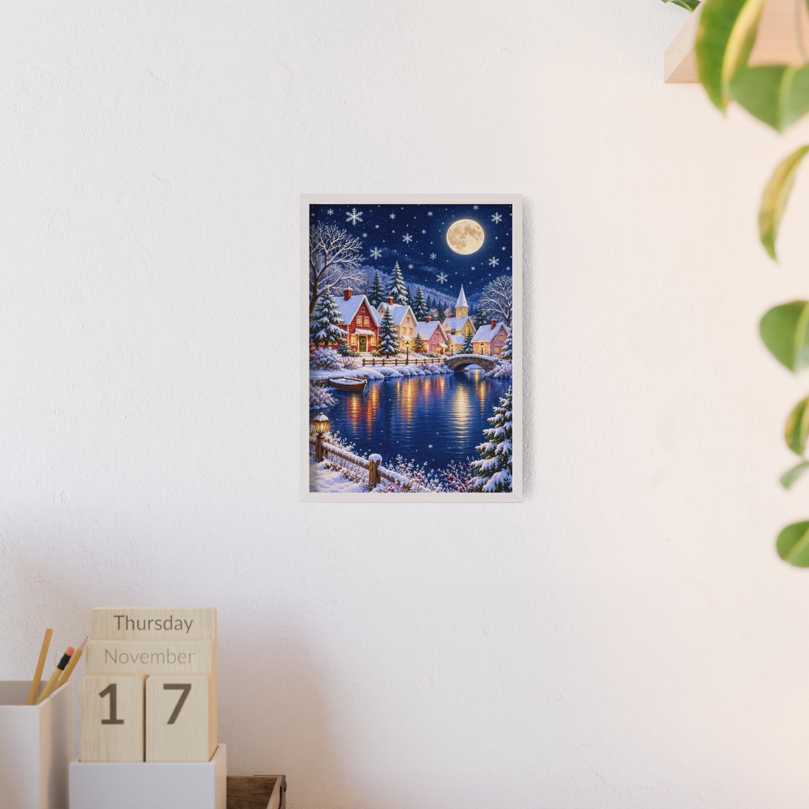 Winter Wonderland Village Framed Poster - Image 120