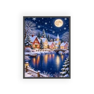 Winter Wonderland Village Framed Poster