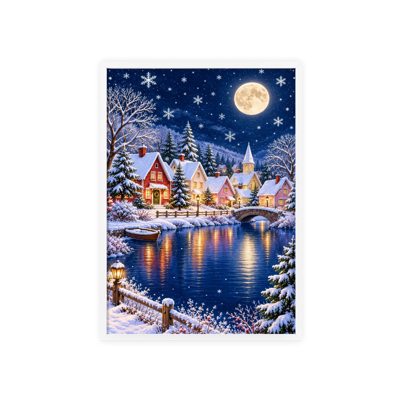 Winter Wonderland Village Framed Poster - Image 89