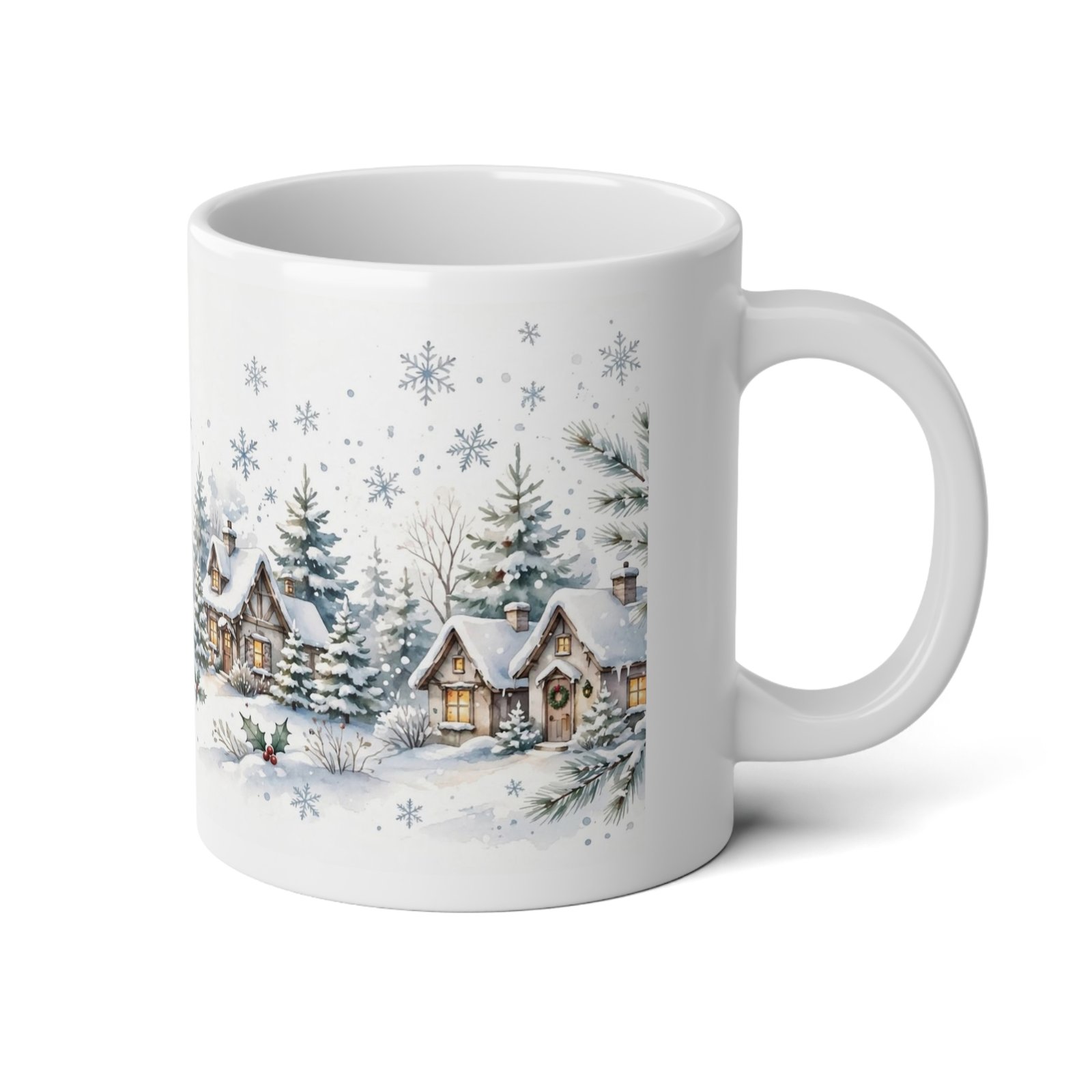 20oz Winter Village Christmas Mug - Image 4