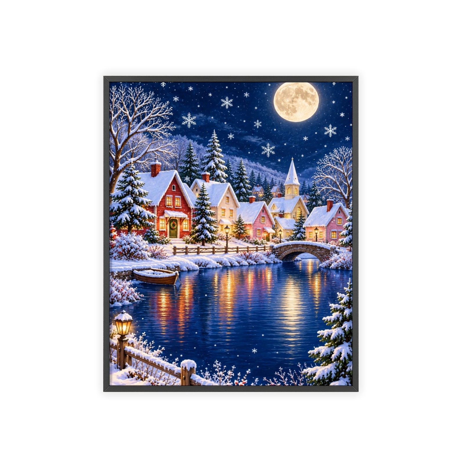 Winter Wonderland Village Framed Poster - Image 29