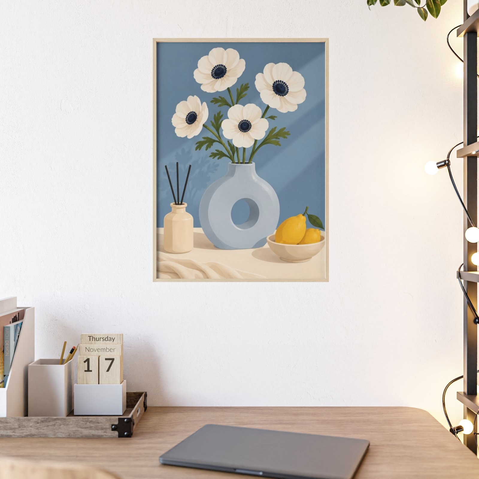 Framed Floral Still Life Poster - Image 3