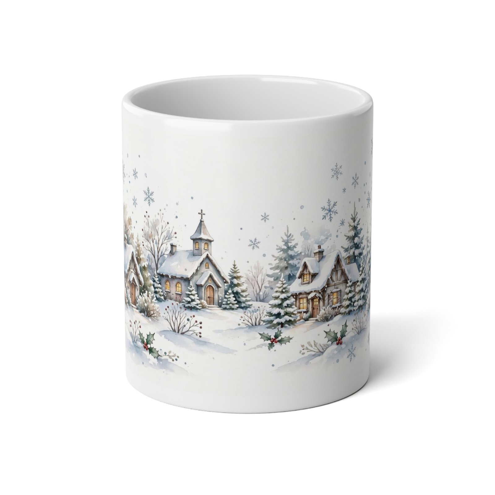 20oz Winter Village Christmas Mug - Image 2