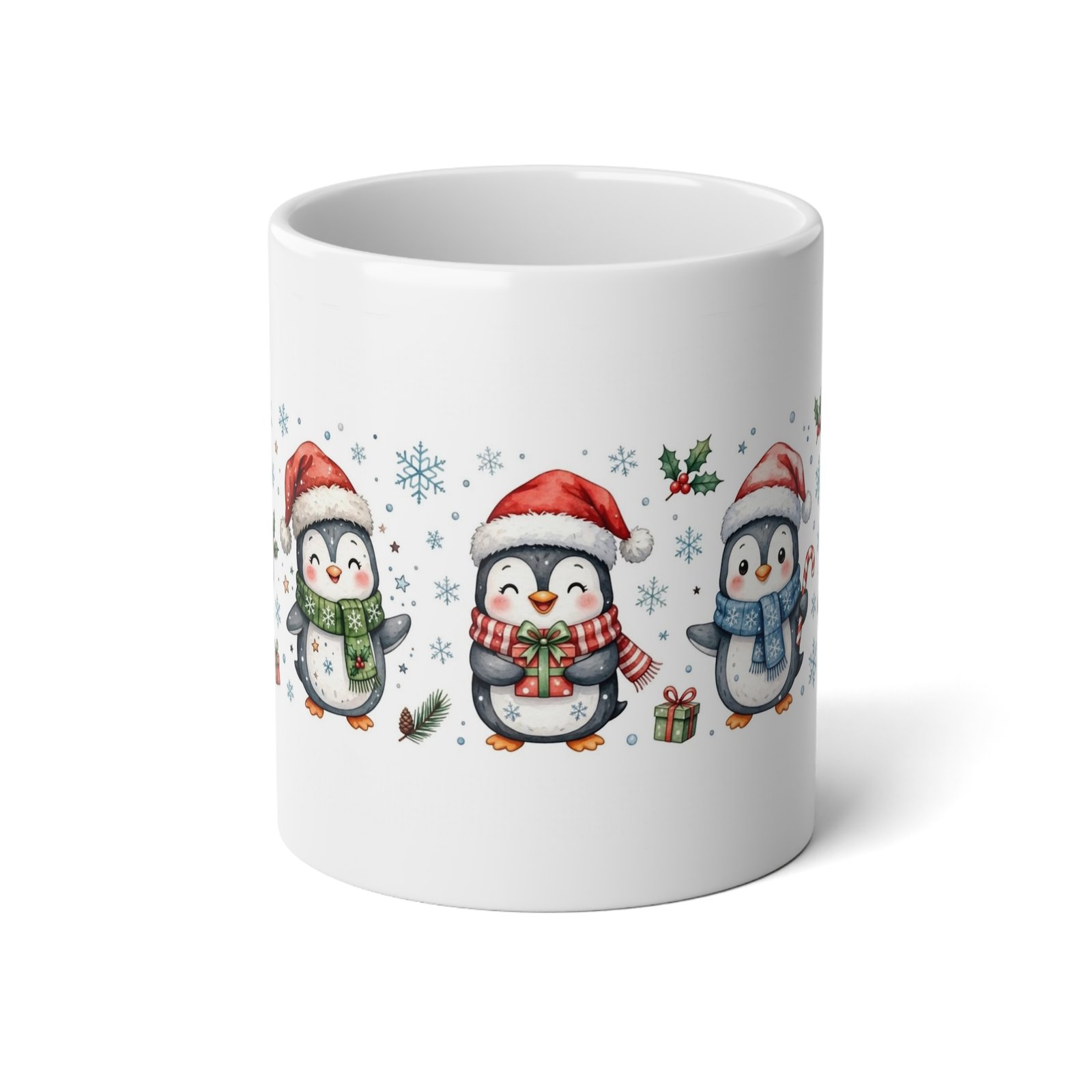 20oz Christmas Penguin Mug - Image 2
