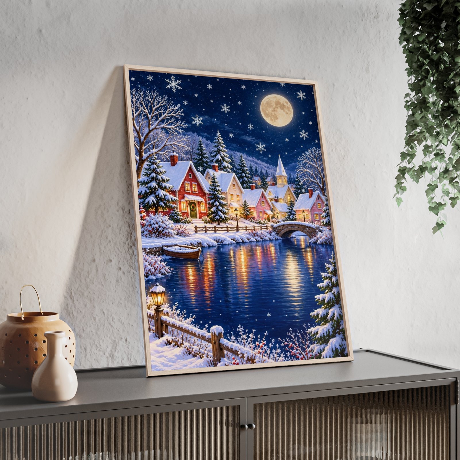 Winter Wonderland Village Framed Poster - Image 59