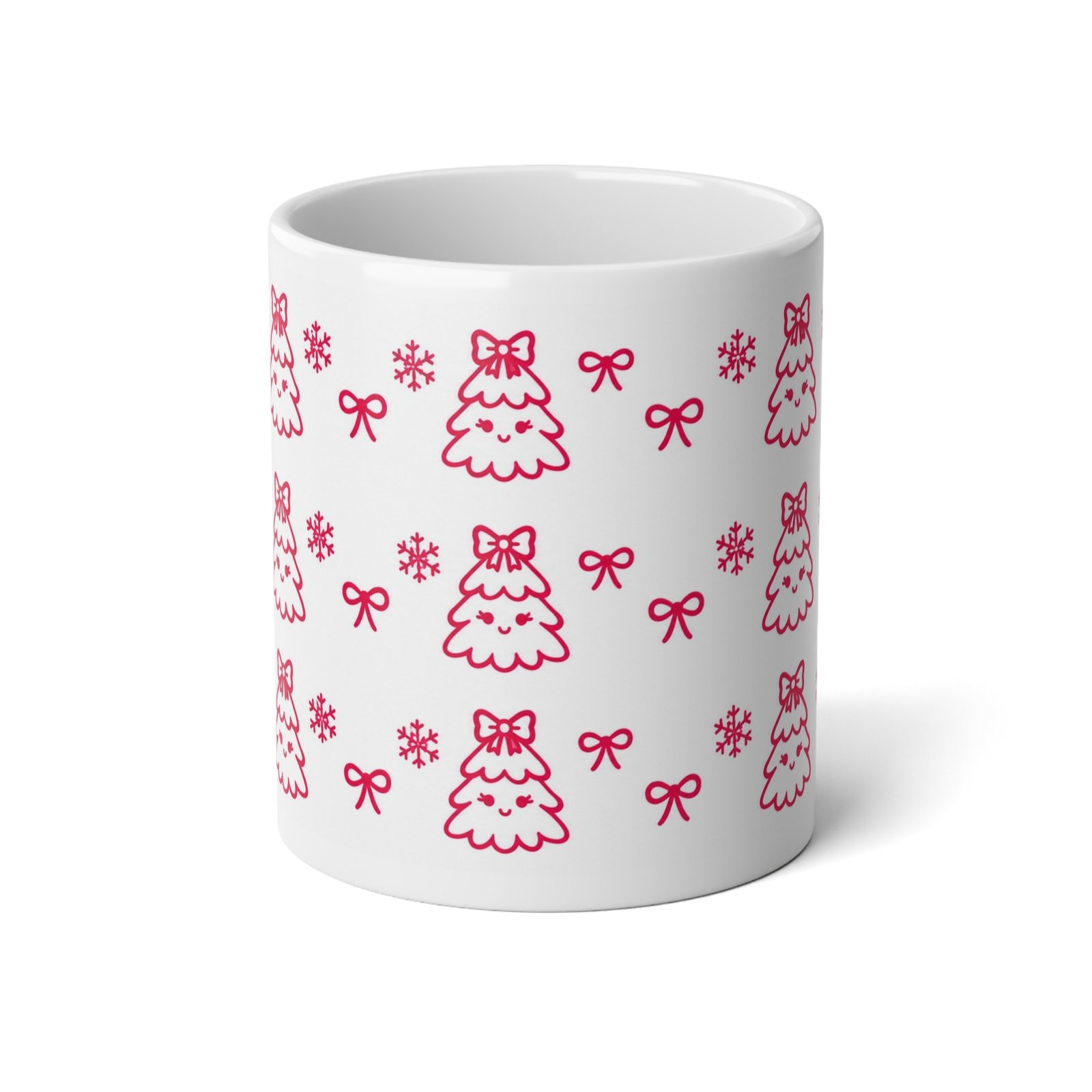 20oz Christmas Tree Bow Jumbo Mug - Image 2