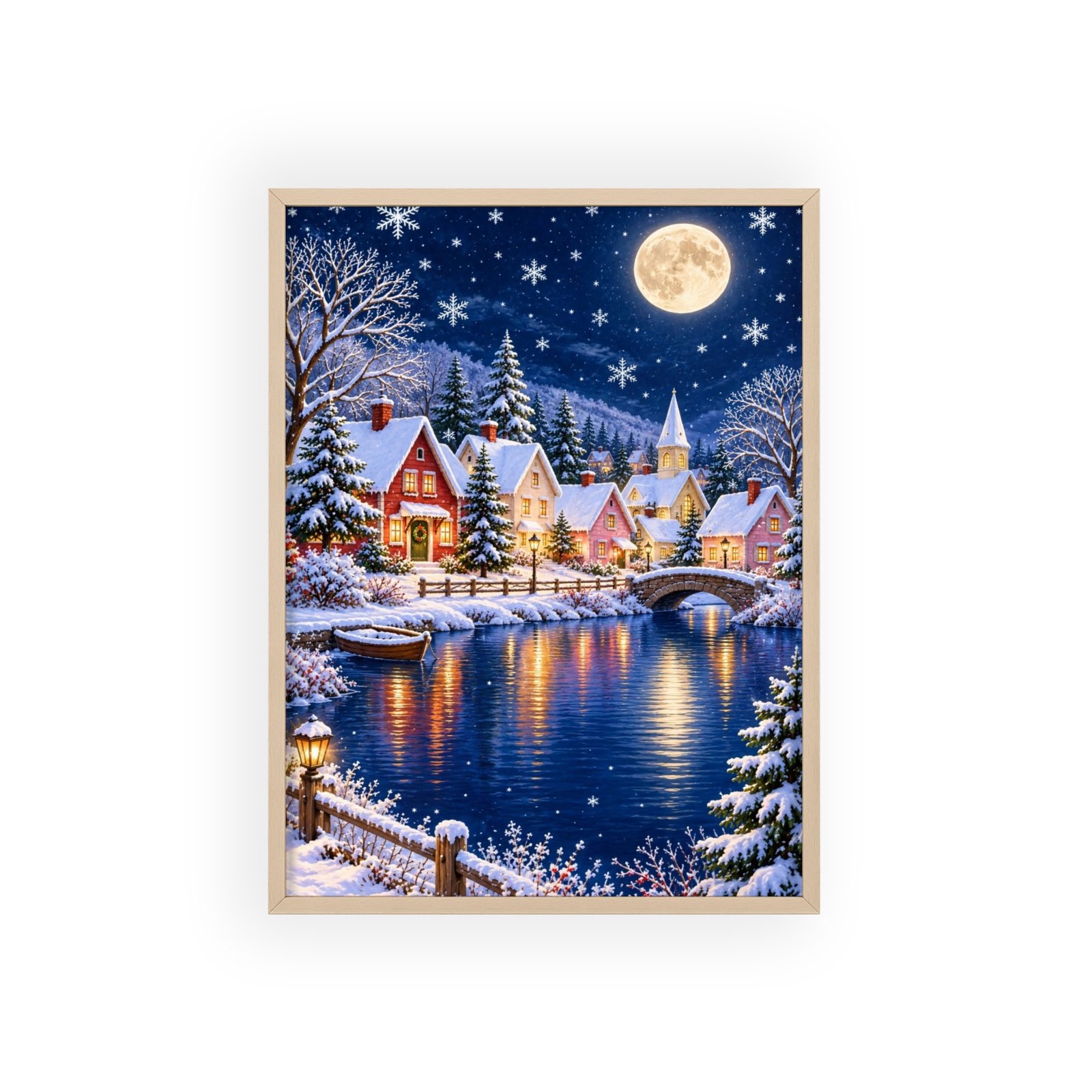 Winter Wonderland Village Framed Poster - Image 13