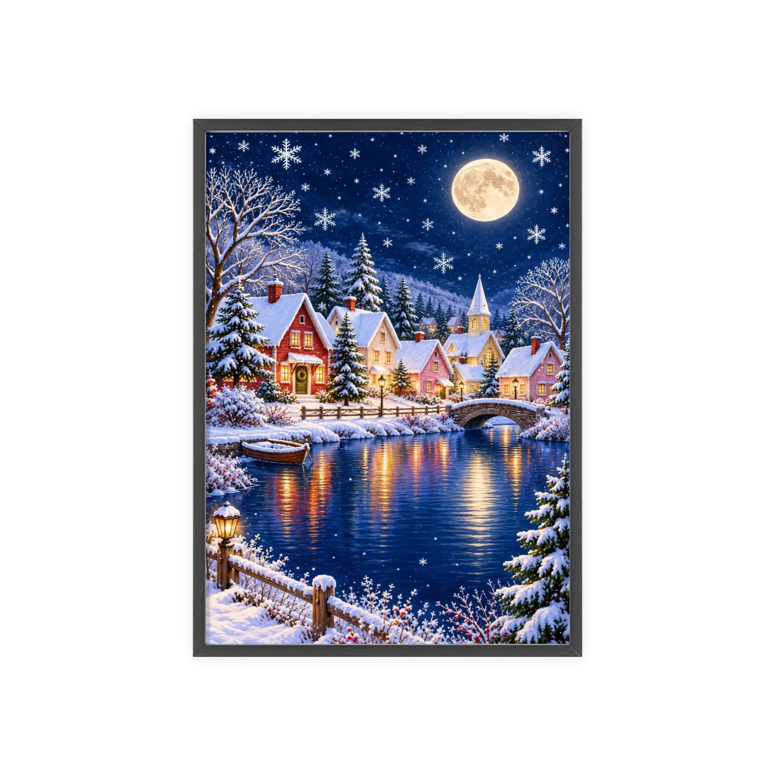 Winter Wonderland Village Framed Poster - Image 73