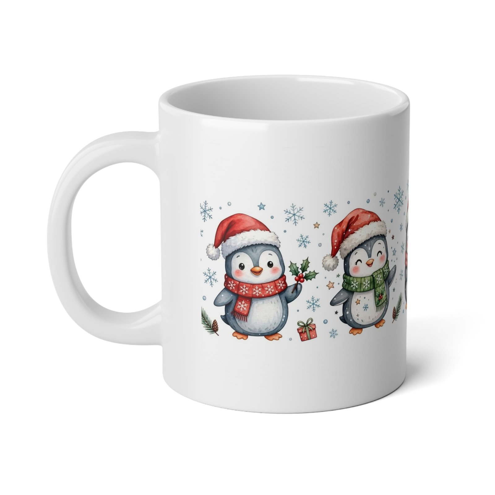 20oz Christmas Penguin Mug - Image 3