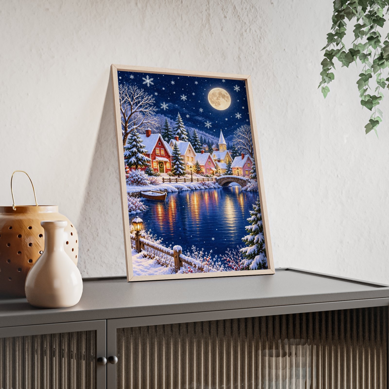 Winter Wonderland Village Framed Poster - Image 83