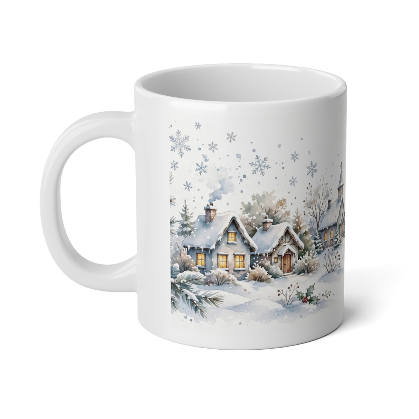 20oz Winter Village Christmas Mug - Image 3