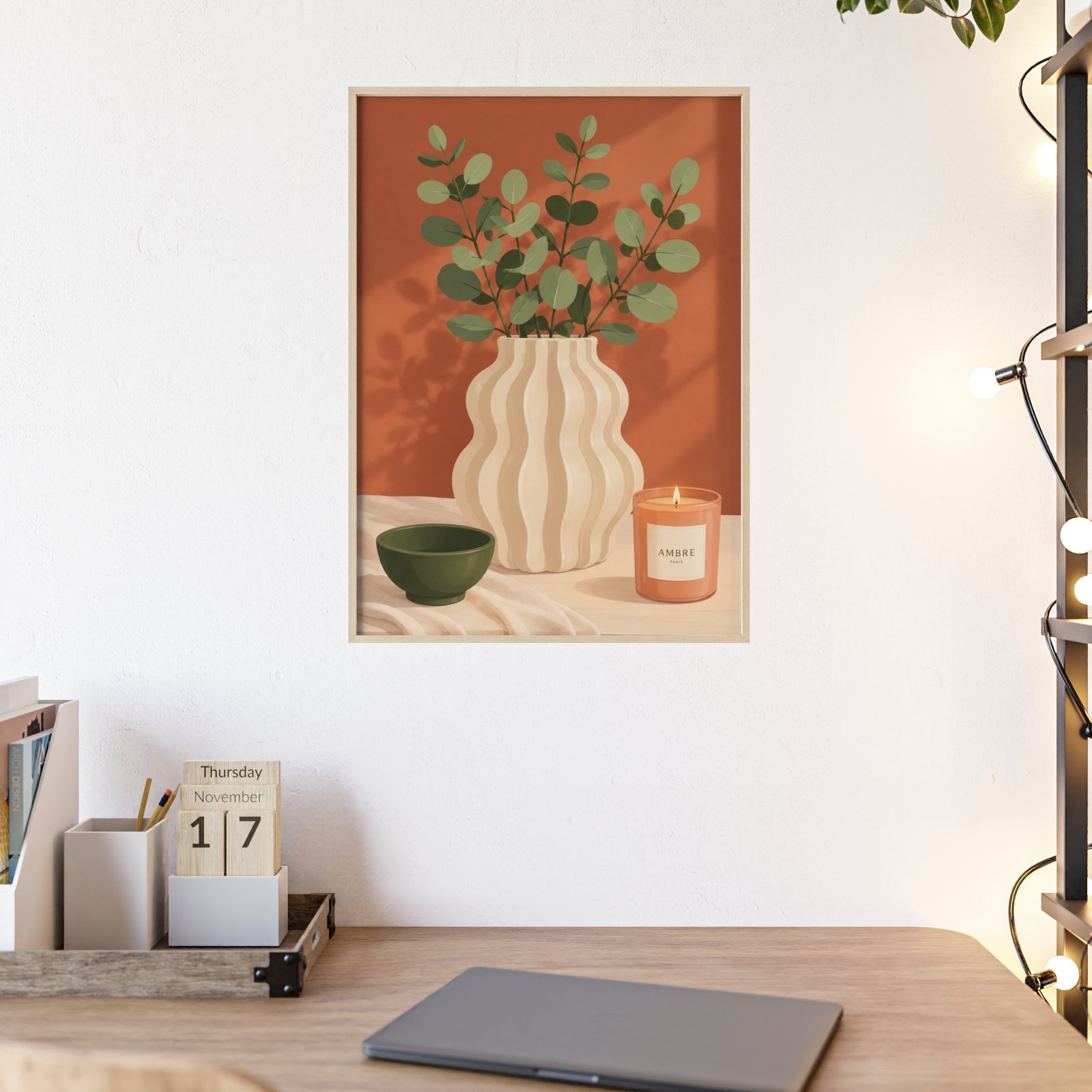 Botanical Vase Framed Poster - Image 3