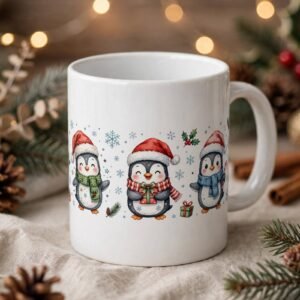 20oz Christmas Penguin Mug
