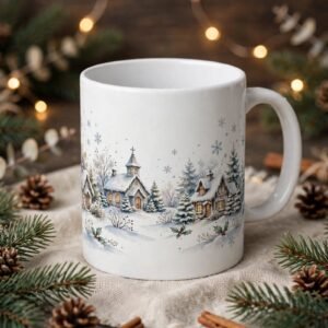 20oz Winter Village Christmas Mug