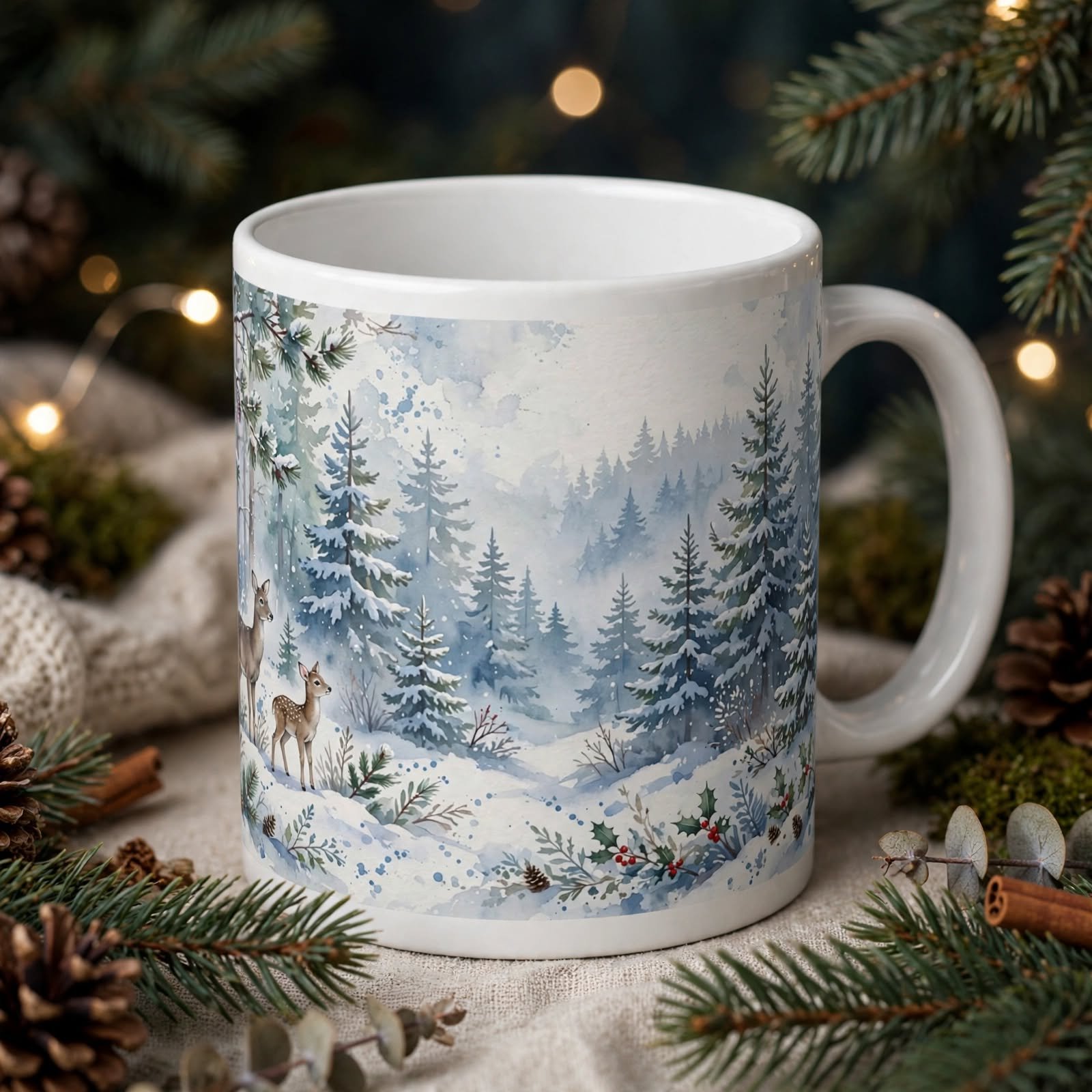 20oz Winter Wonderland Forest Mug
