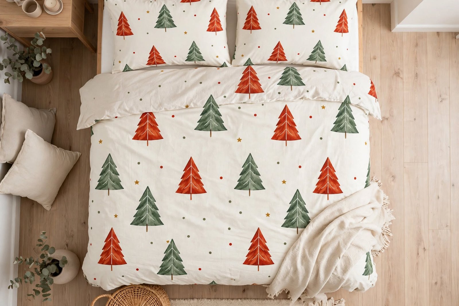 Christmas Tree Cotton Bed Set