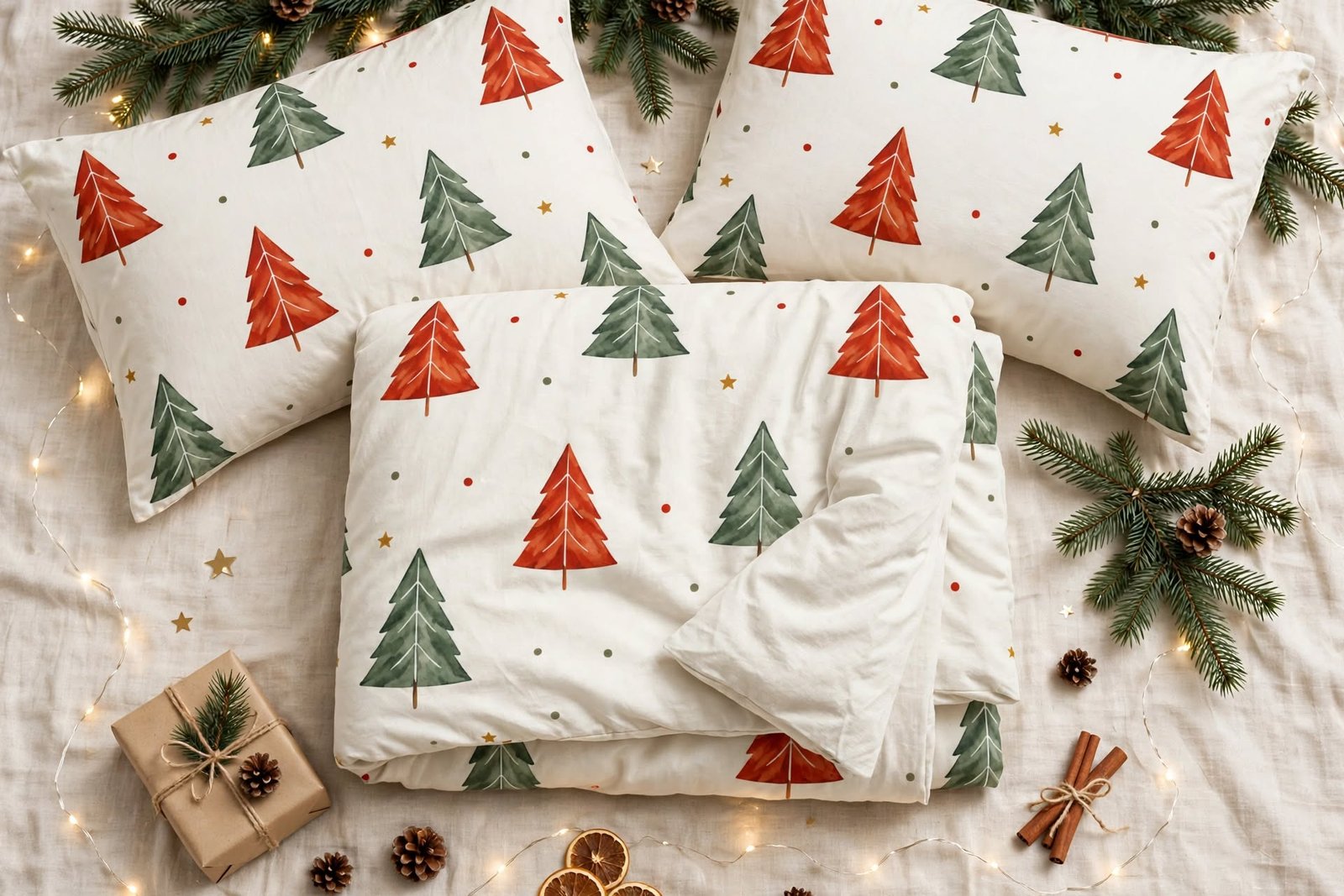 Christmas Tree Cotton Bed Set - Image 2