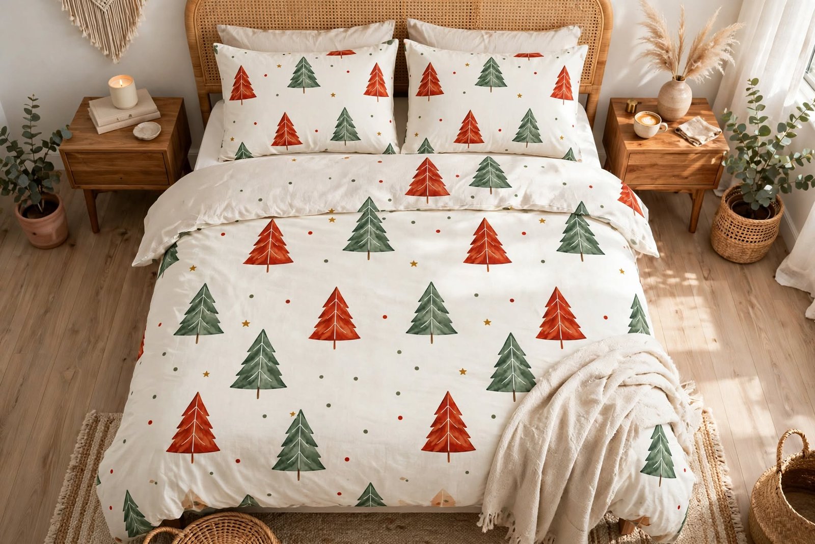 Christmas Tree Cotton Bed Set - Image 3