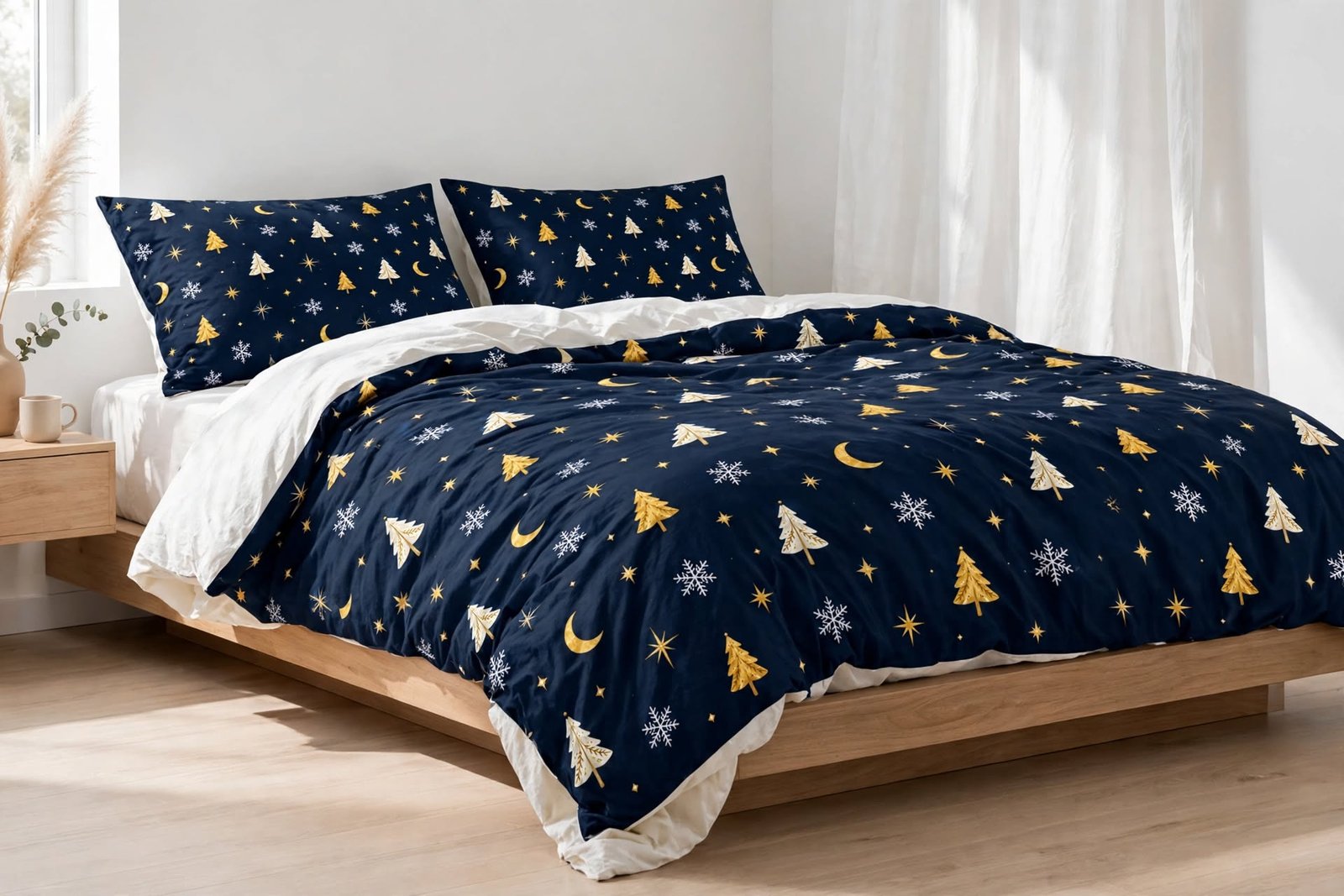 Winter Wonderland Christmas Tree Cotton Bed Set - Image 4