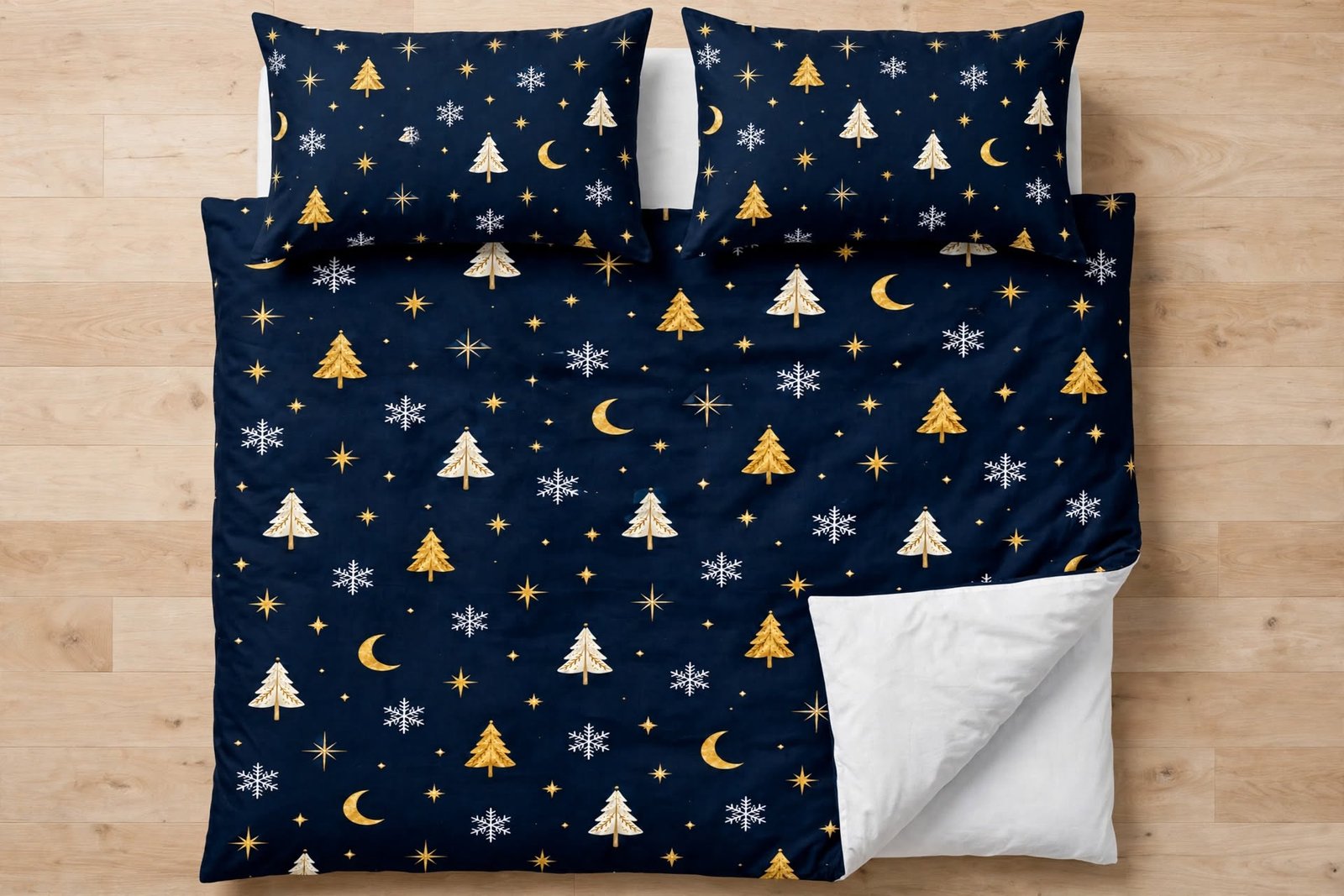 Winter Wonderland Christmas Tree Cotton Bed Set - Image 5