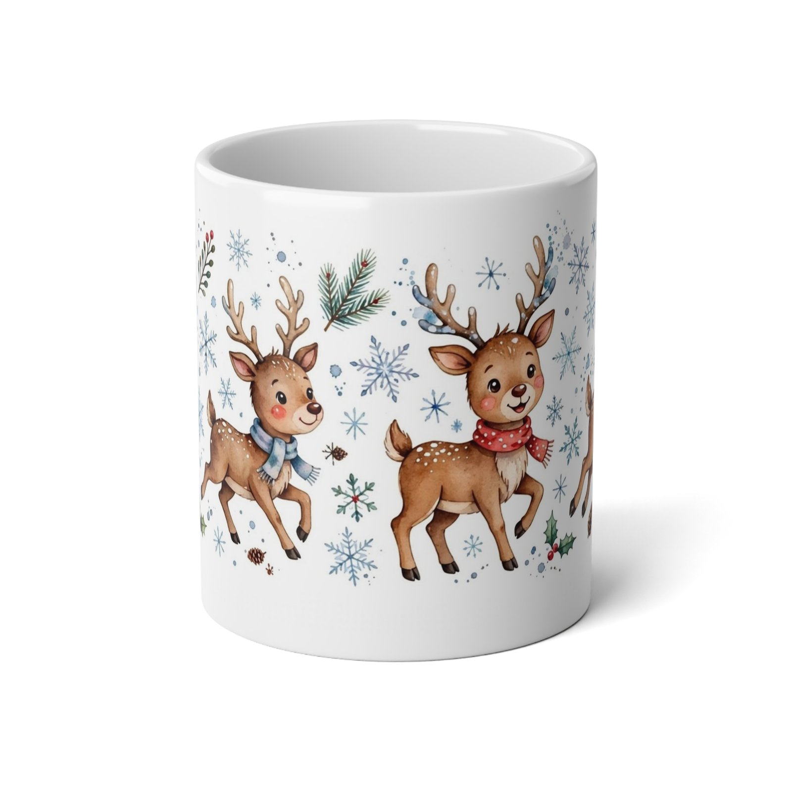 20oz Christmas Candy Cane and Gingerbread Holiday Mug - Image 2