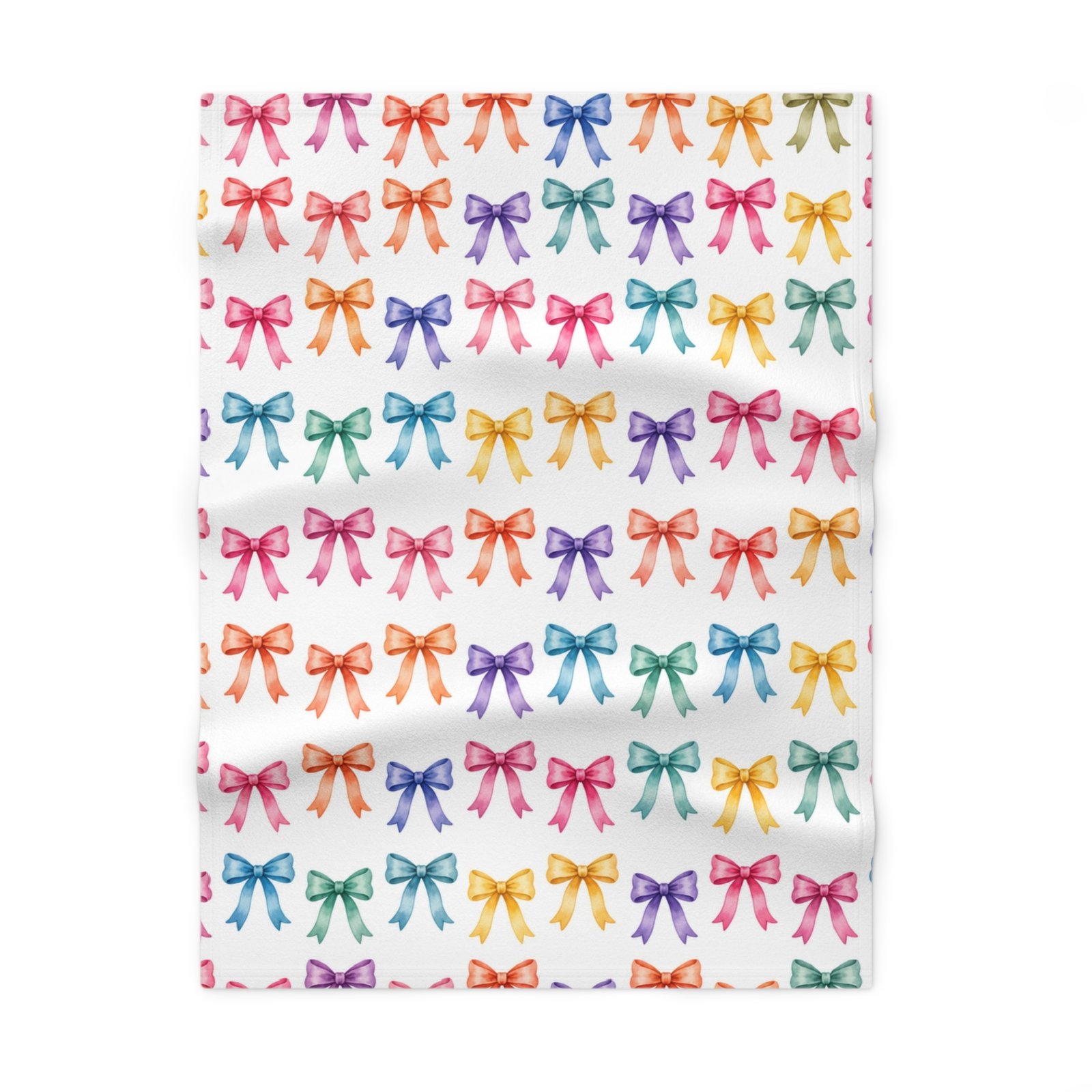 Colorful Ribbon Bow Baby Blanket - Image 2