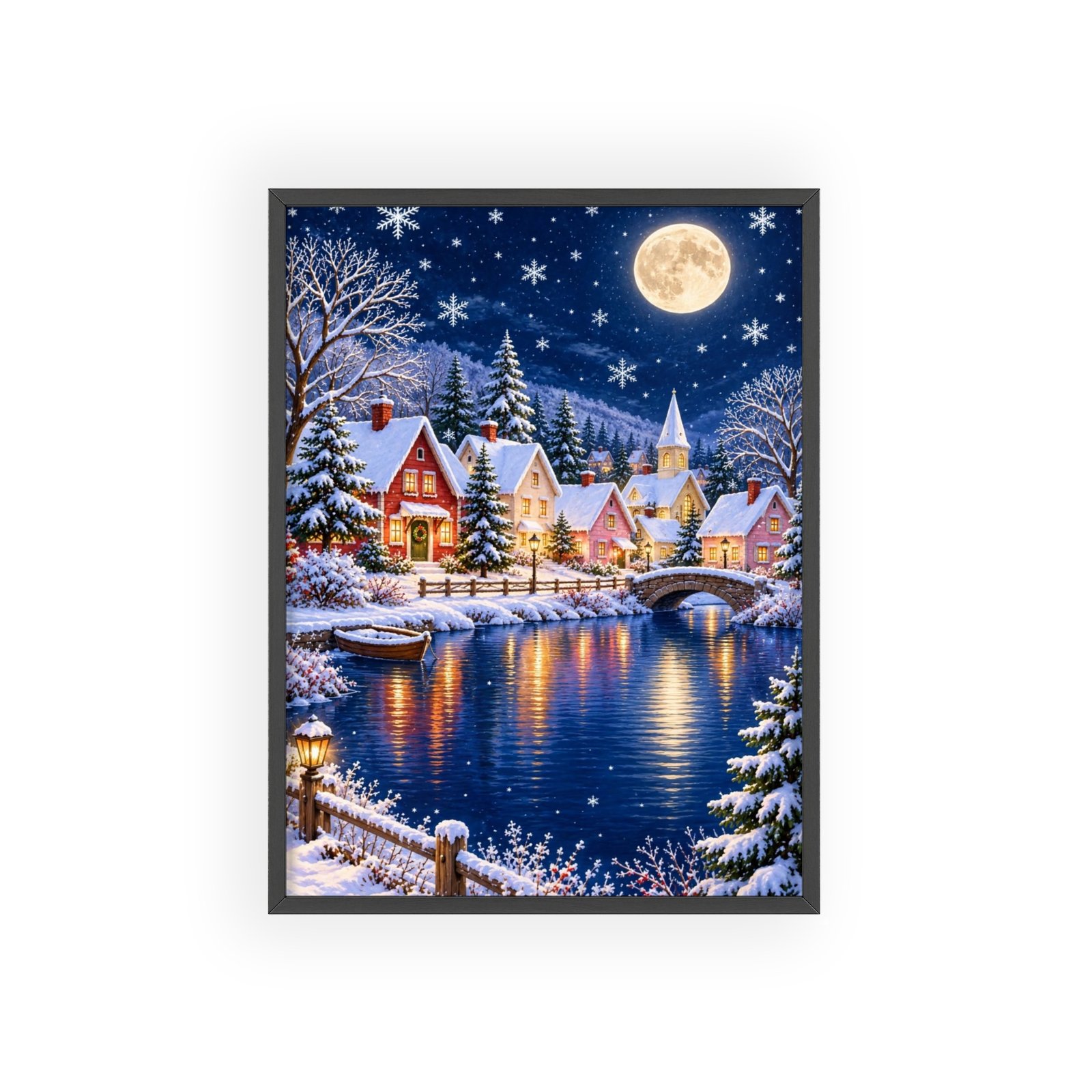 Winter Wonderland Village Framed Poster - Image 5