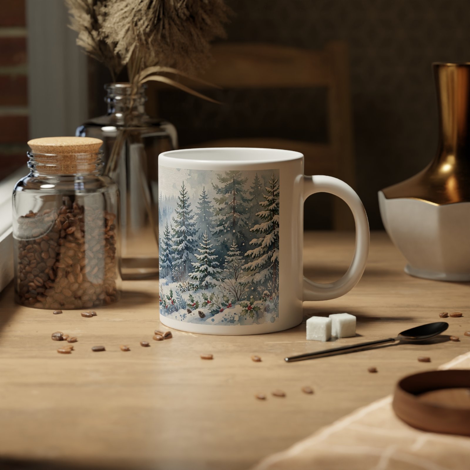 20oz Winter Wonderland Forest Mug - Image 5
