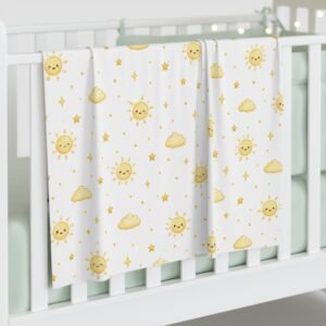 Sunshine & Clouds Baby Swaddle Blanket