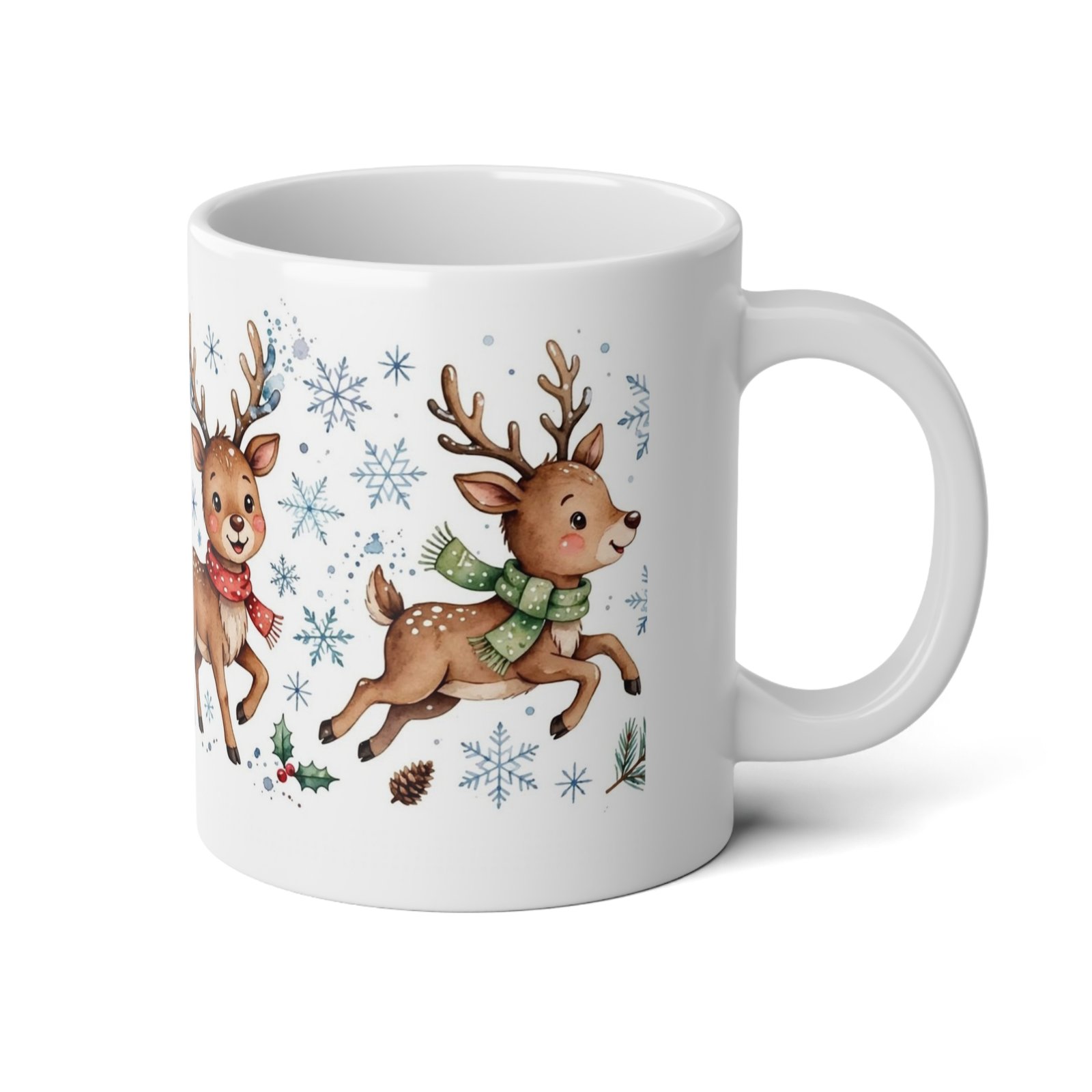 20oz Christmas Candy Cane and Gingerbread Holiday Mug - Image 4