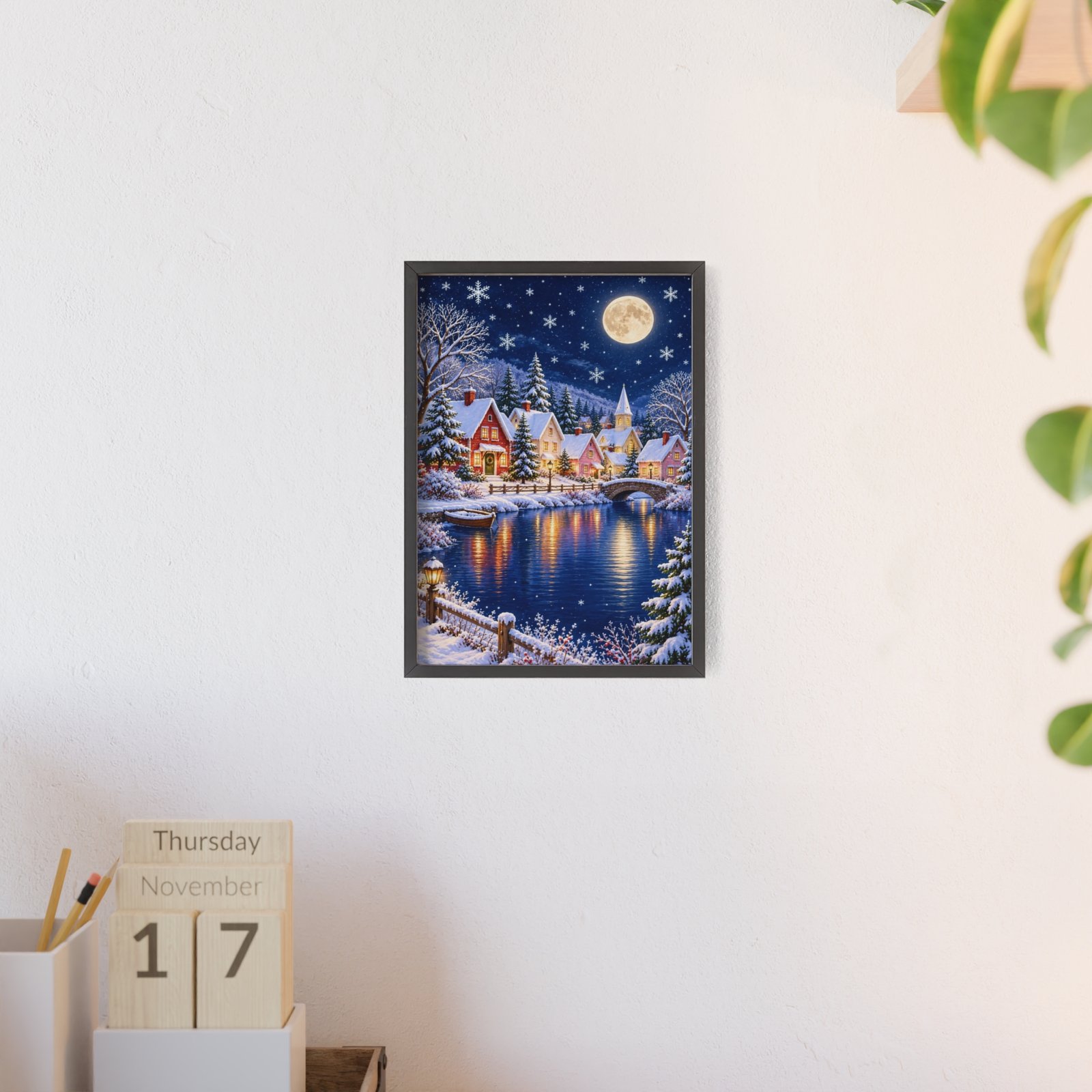 Winter Wonderland Village Framed Poster - Image 104