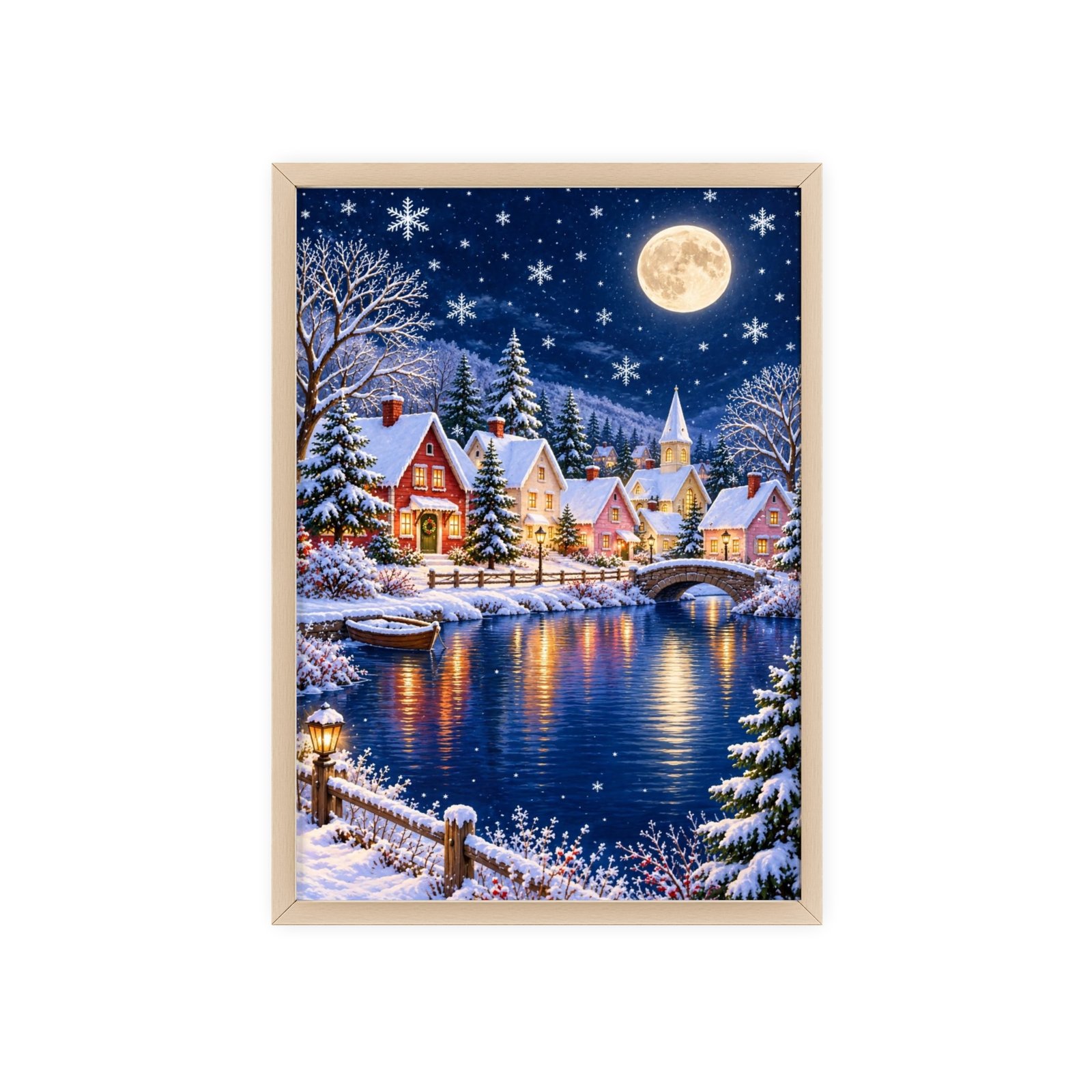 Winter Wonderland Village Framed Poster - Image 105