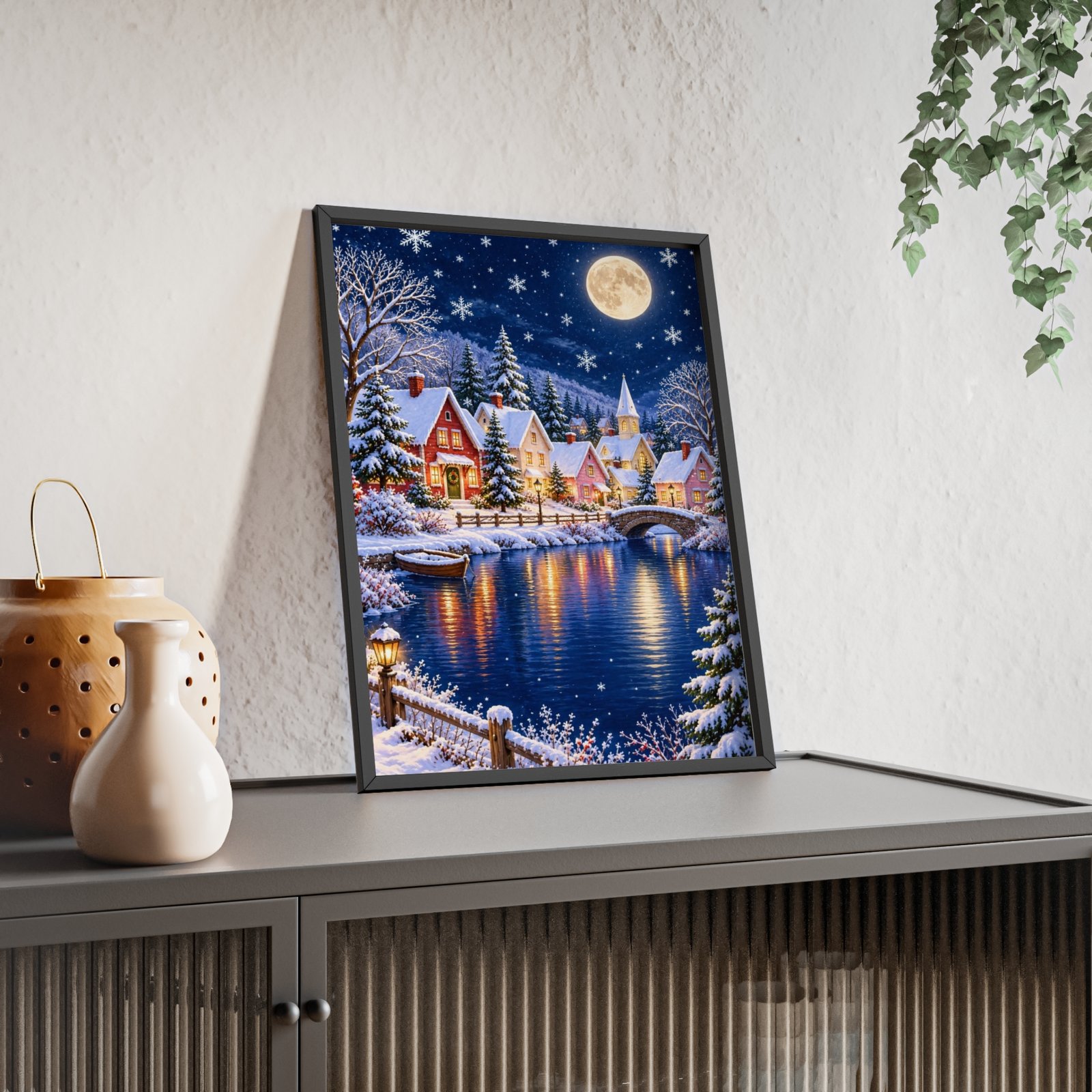 Winter Wonderland Village Framed Poster - Image 7