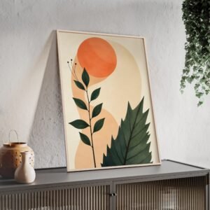 Minimalist  Sunset Framed  Poster