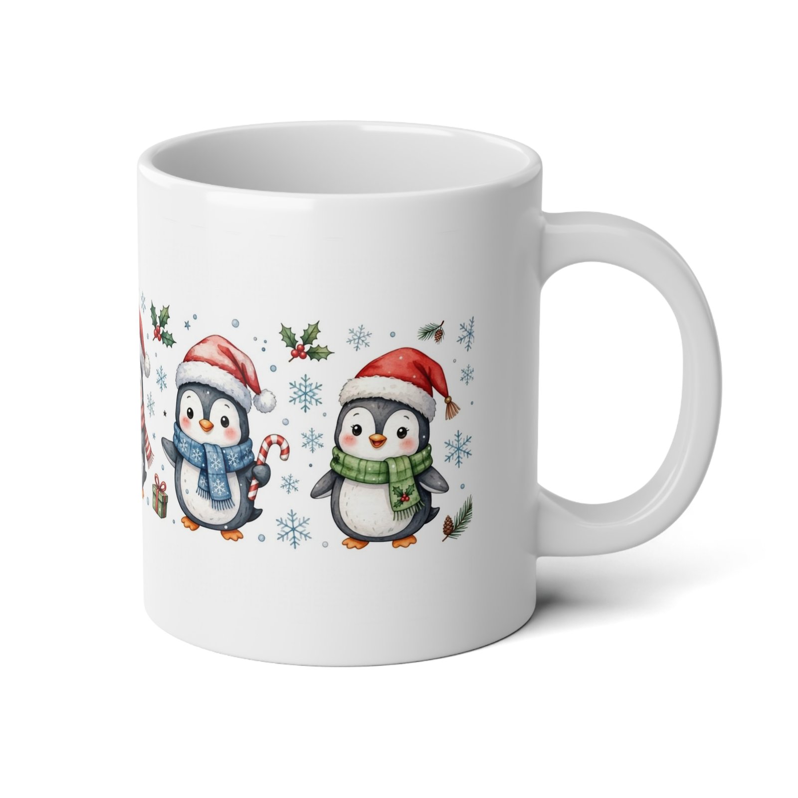 20oz Christmas Penguin Mug - Image 4
