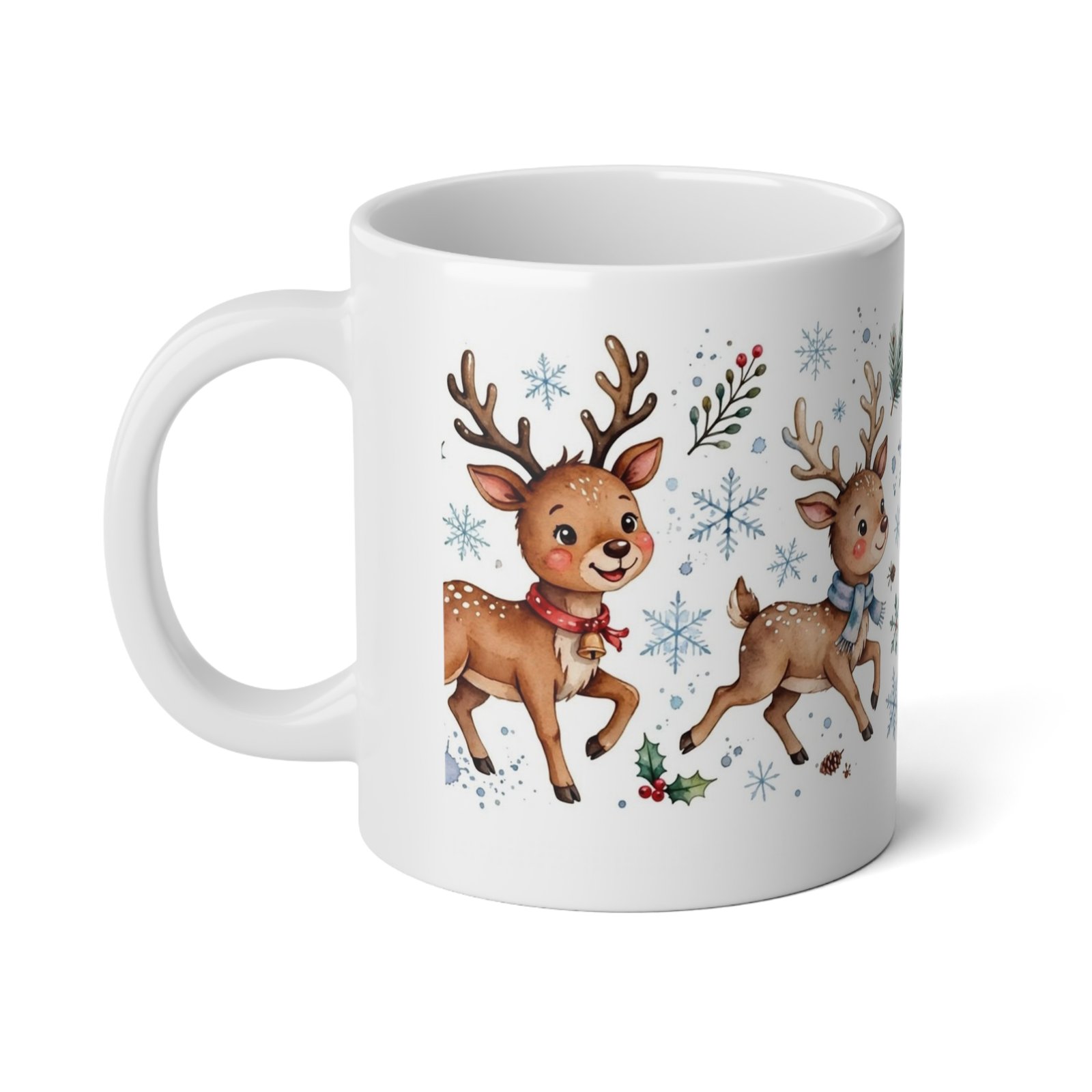 20oz Christmas Candy Cane and Gingerbread Holiday Mug - Image 3