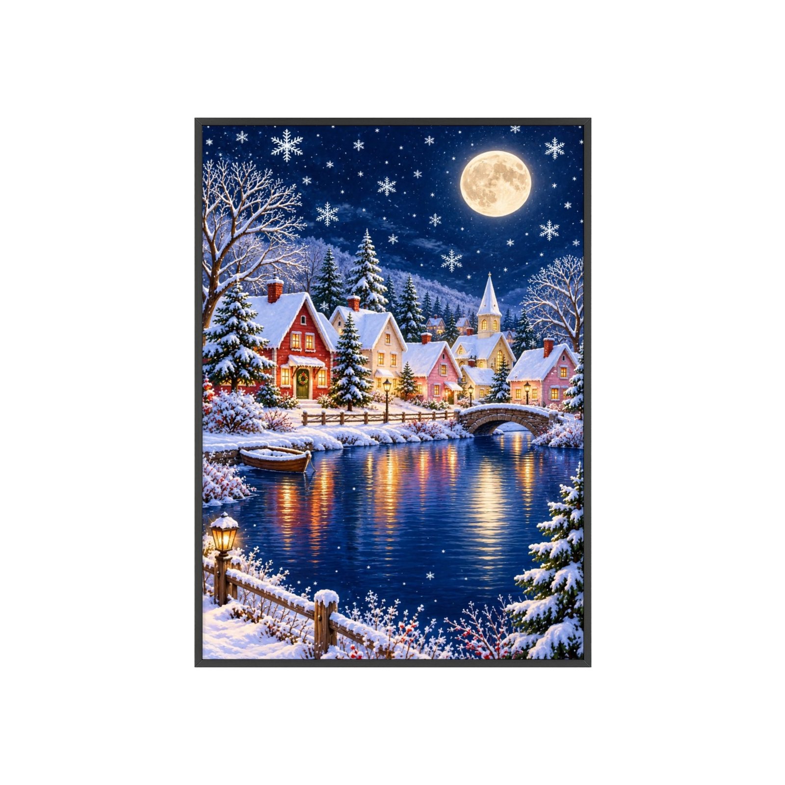 Winter Wonderland Village Framed Poster - Image 53