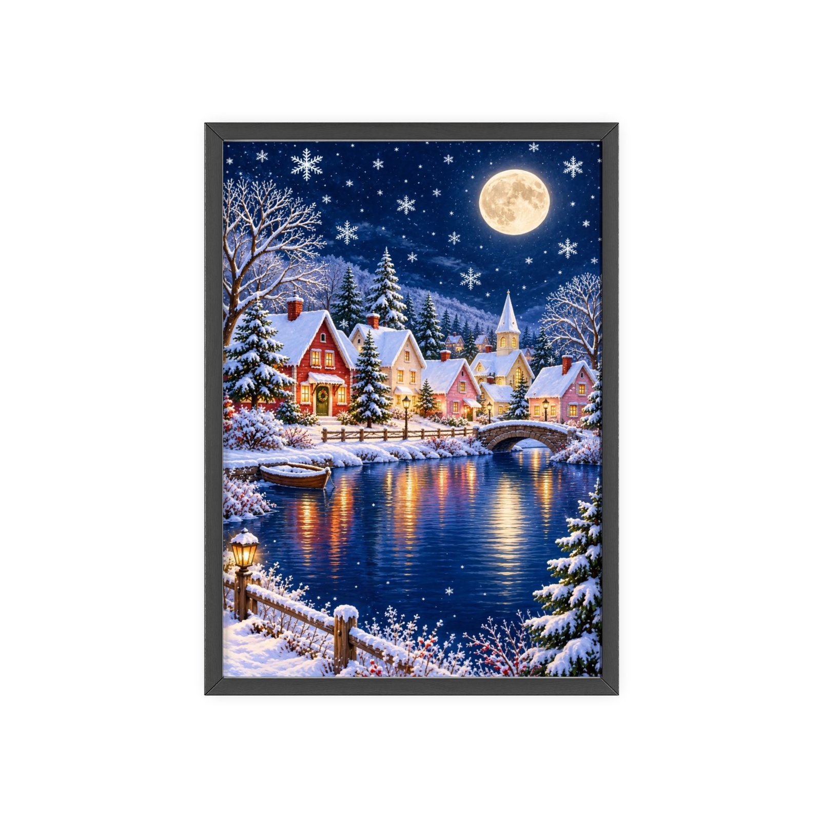 Winter Wonderland Village Framed Poster - Image 101