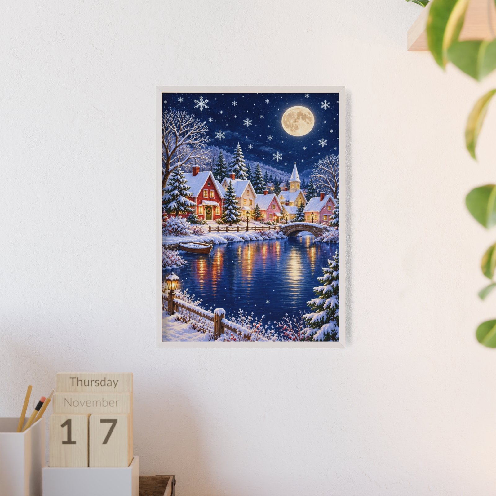 Winter Wonderland Village Framed Poster - Image 92
