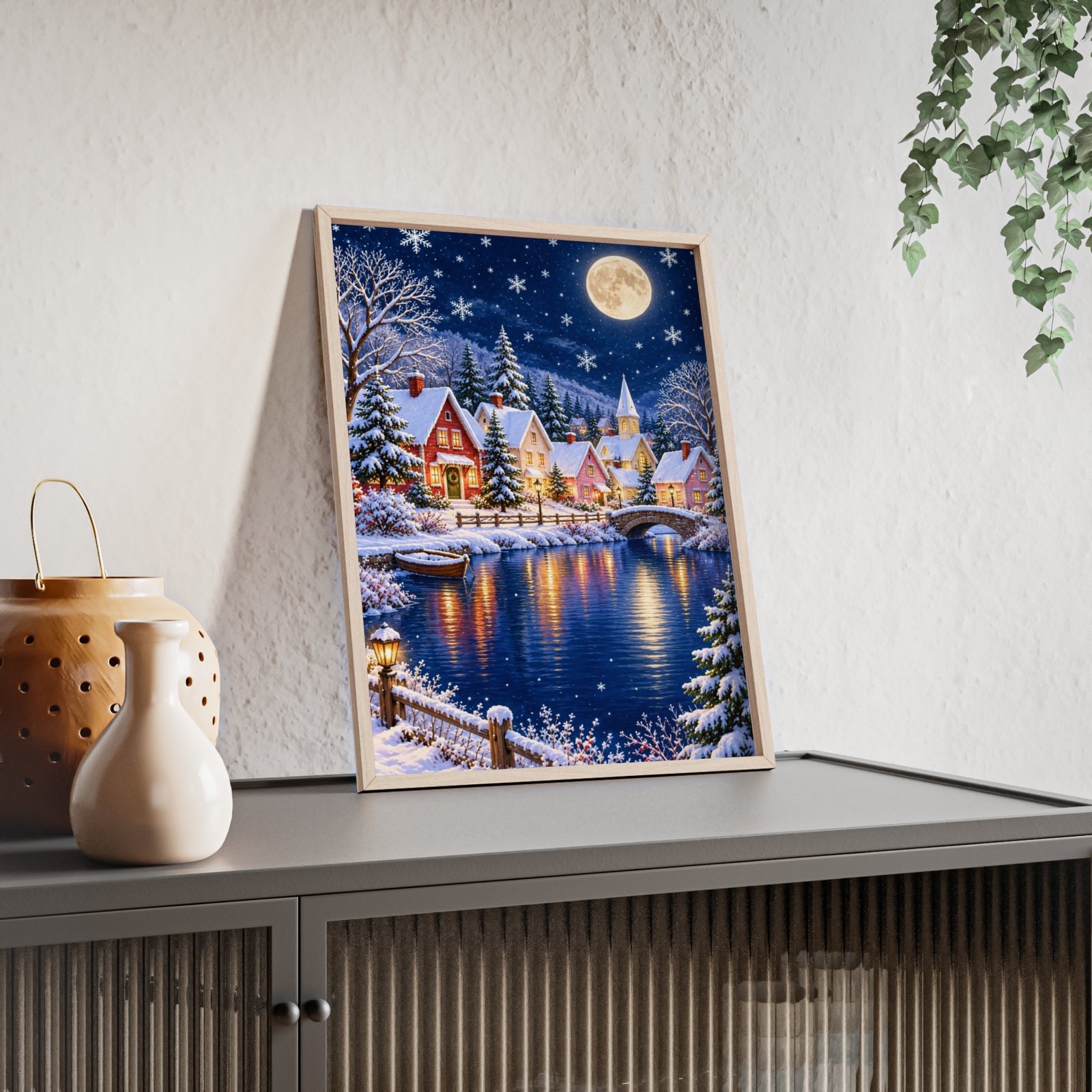 Winter Wonderland Village Framed Poster - Image 15