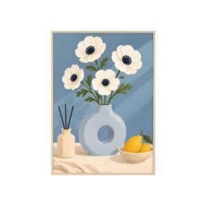 Framed Floral Still Life Poster