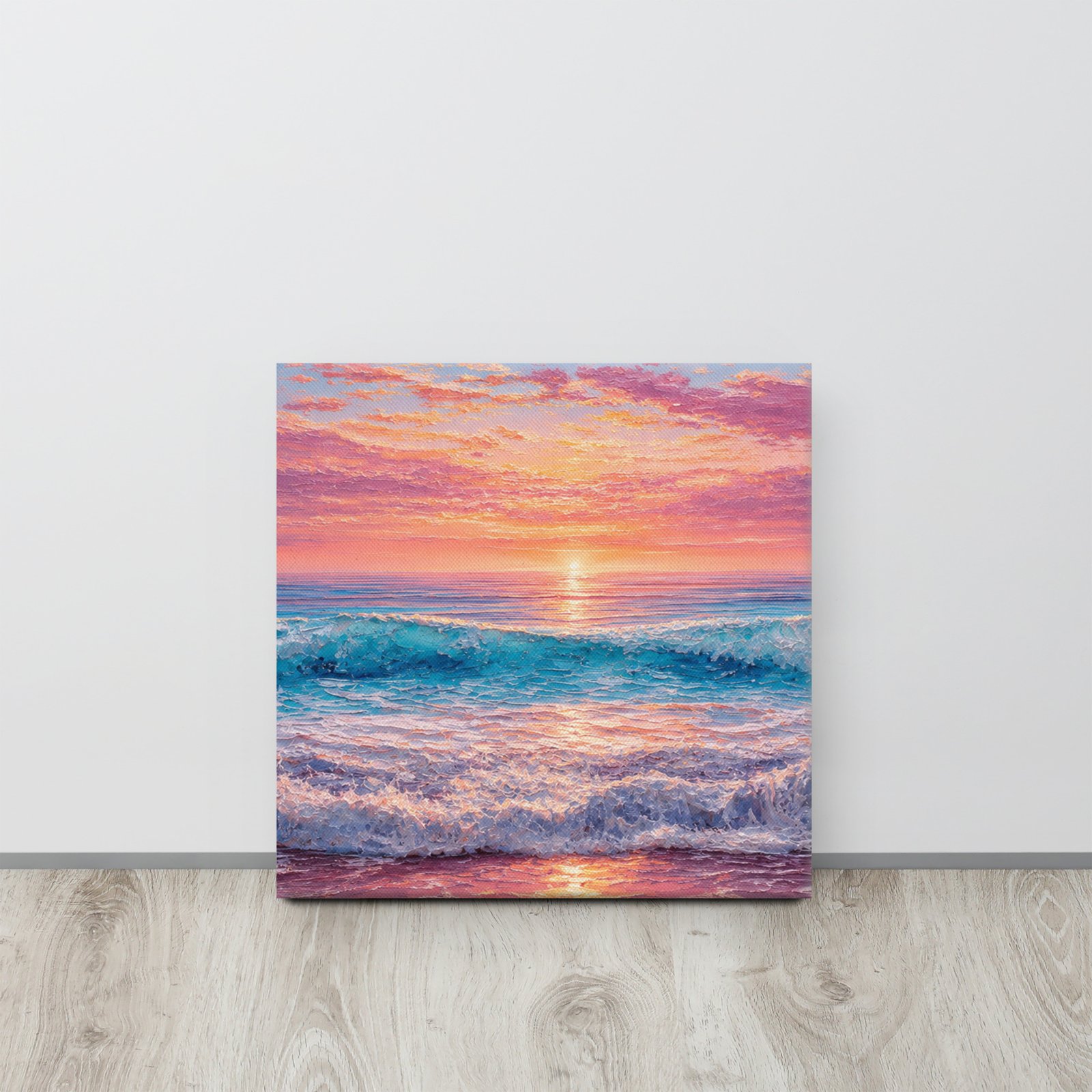 Pastel Beach Sunset Canvas - Image 13